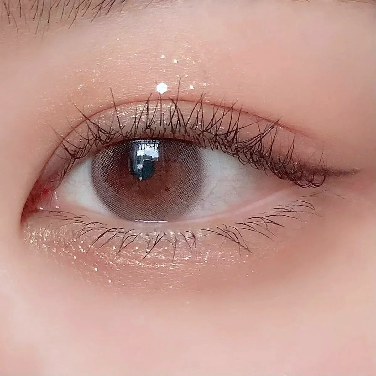 Chuu Lens Aube Pie Moon Brown (Month/2P) Mashed Potato Company Colored Contact Lenses