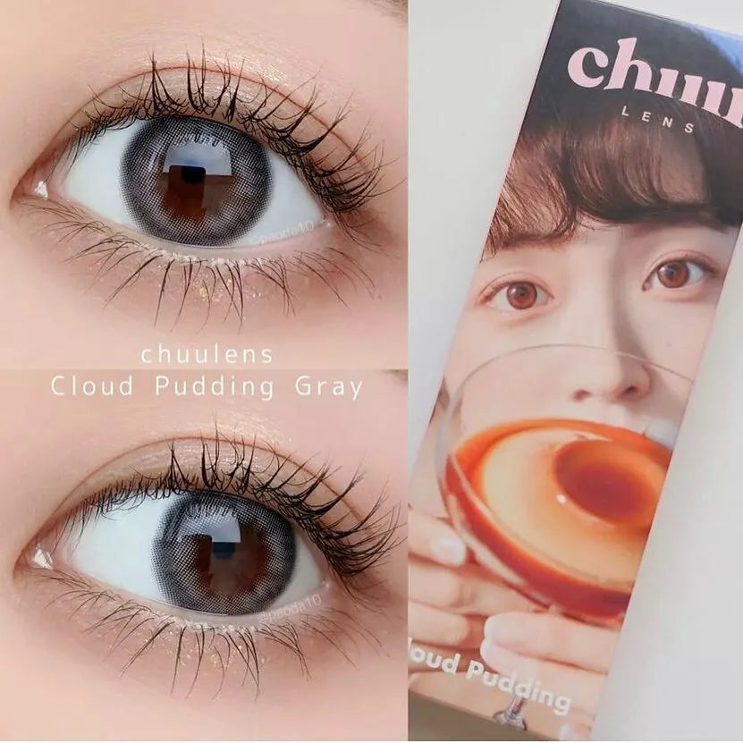 Chuu Lens Cloud Pudding Gray (Month/2P) Mashed Potato Company Colored Contact Lenses