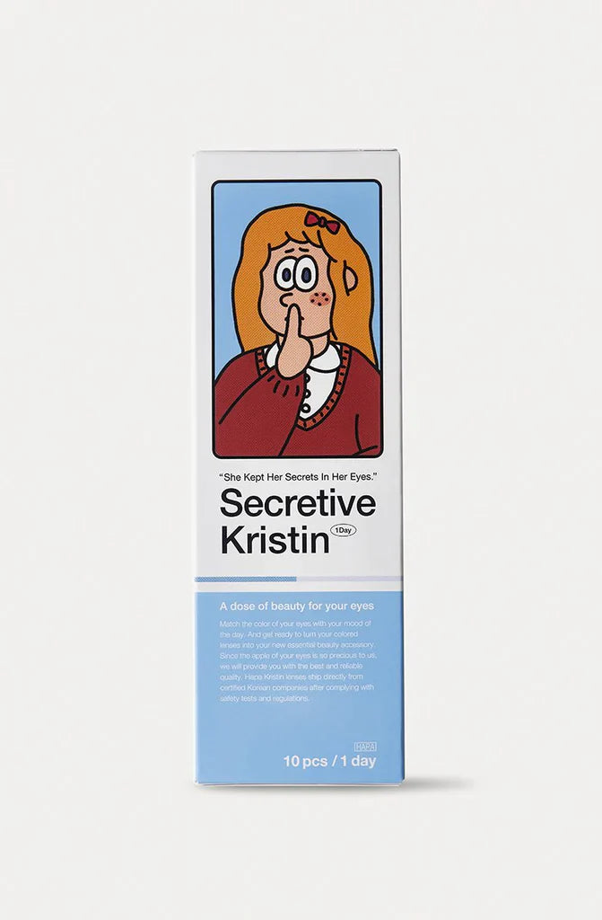 Hapa Kristin Secretive Kristin Creme Brown (DAILY/10P) Mashed Potato Company Colored Contact Lenses