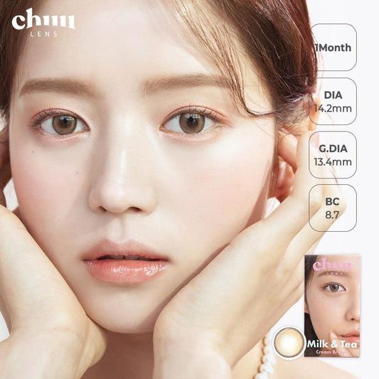 Chuu Lens Milk & Tea Cream Brown (Month/2P) Mashed Potato Company Colored Contact Lenses