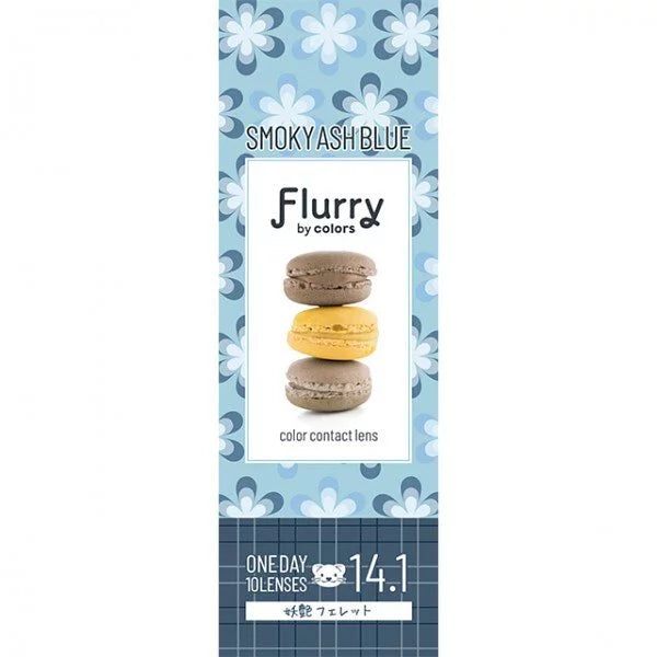 Flurry Smoky Ash Blue (DAILY/10P) Mashed Potato Company Colored Contact Lenses