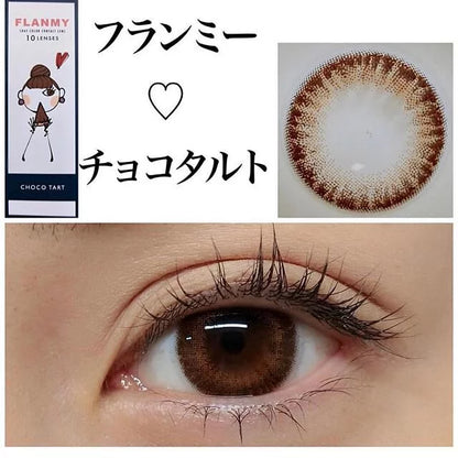 Flanmy Choco Tart (DAILY/10P) Mashed Potato Company Colored Contact Lenses