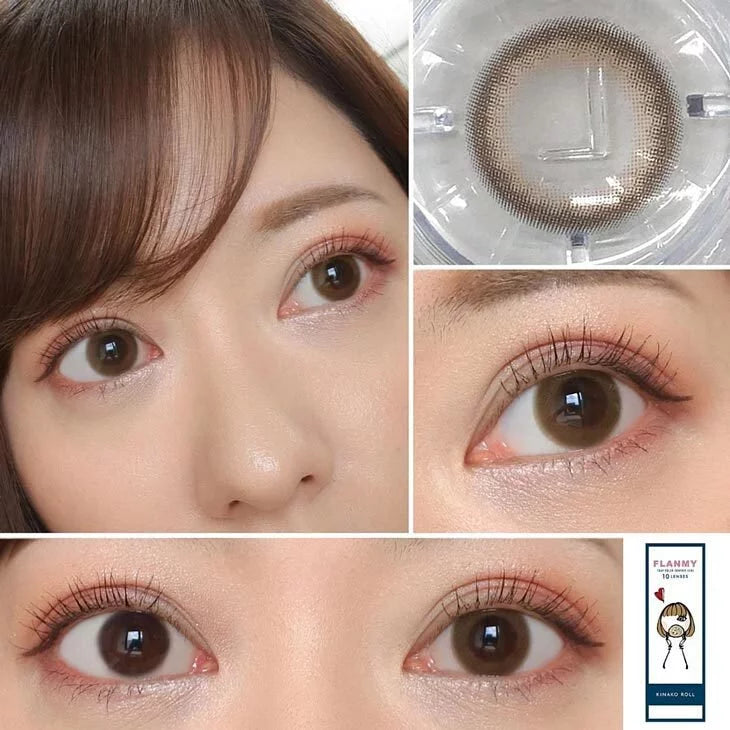 Flanmy Kinako Roll (DAILY/10P) Mashed Potato Company Colored Contact Lenses