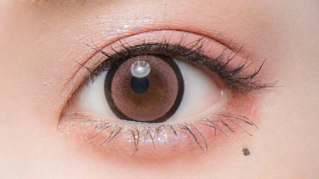 Flurry Ring Pink Brown (DAILY/10P) Mashed Potato Company Colored Contact Lenses