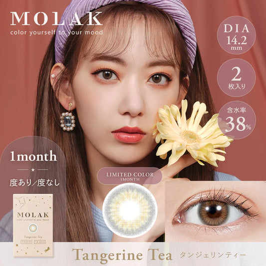 MOLAK Tangerine Tea (Month/2P) Mashed Potato Company Colored Contact Lenses
