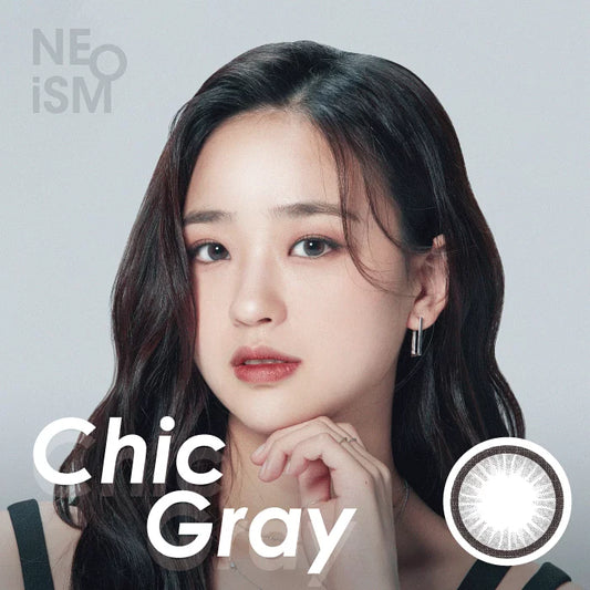 NEOISM Chic Gray (DAILY/50P) Mashed Potato Company Colored Contact Lenses