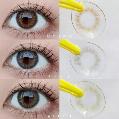 Chuu Lens Smile Cake Gray (Month/2P) Mashed Potato Company Colored Contact Lenses