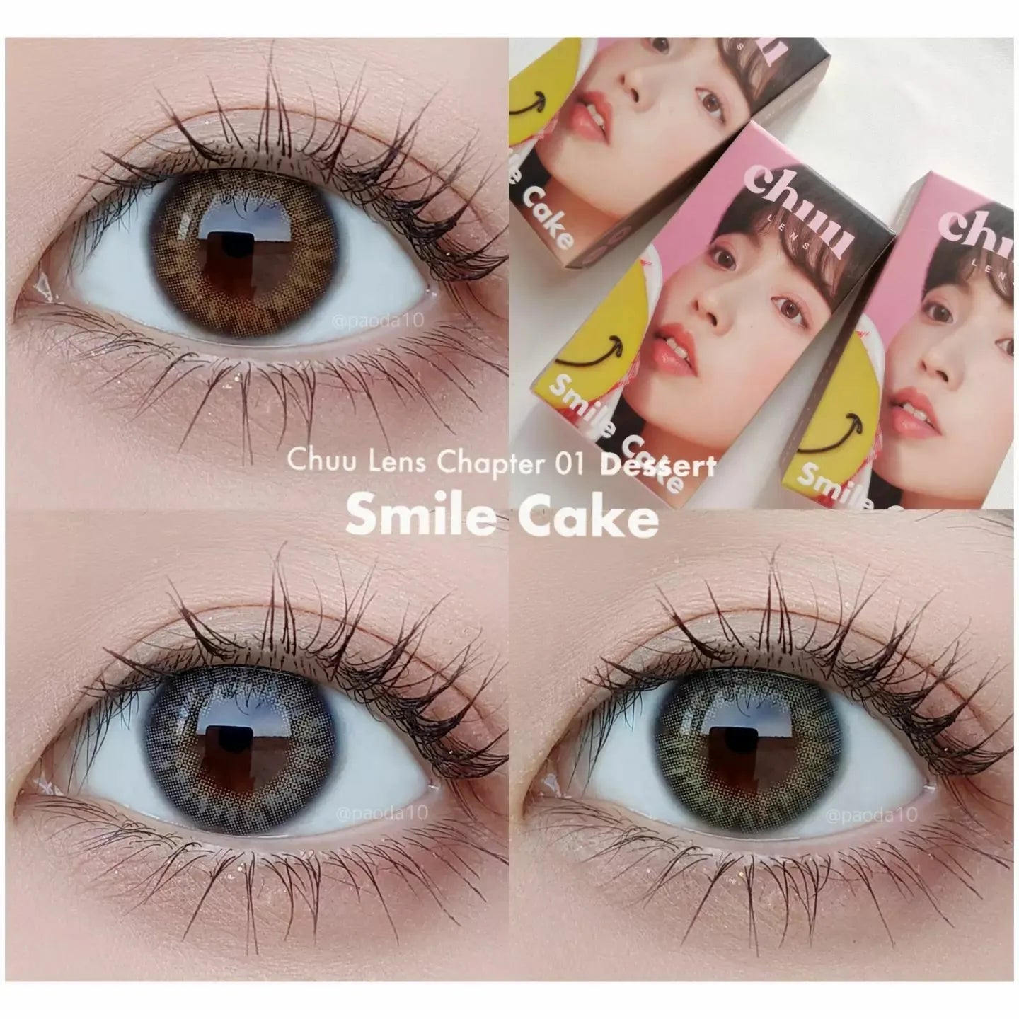 Chuu Lens Smile Cake Brown (Month/2P) Mashed Potato Company Colored Contact Lenses