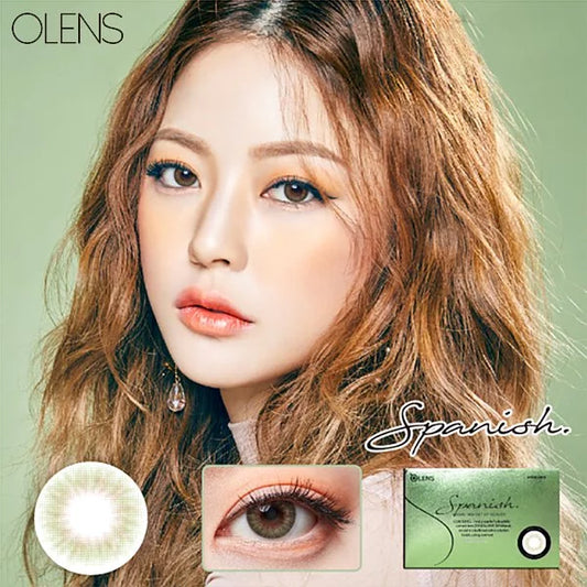 OLENS Spanish Olive (MONTH/2P) Mashed Potato Company Colored Contact Lenses
