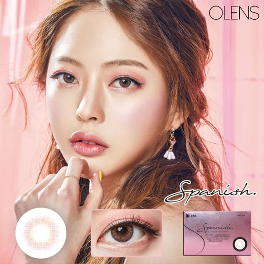 OLENS Spanish Real Peach (MONTH/2P) Mashed Potato Company Colored Contact Lenses