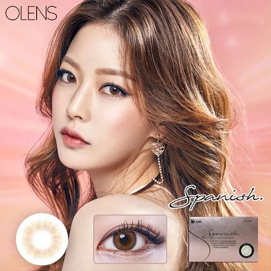 OLENS Spanish Real Brown (MONTH/2P) Mashed Potato Company Colored Contact Lenses