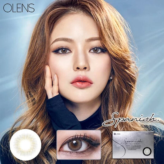 OLENS Spanish Real Gray (MONTH/2P) Mashed Potato Company Colored Contact Lenses